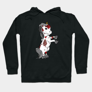 Bloody Unicorn Halloween Horror Creepy Gift Hoodie